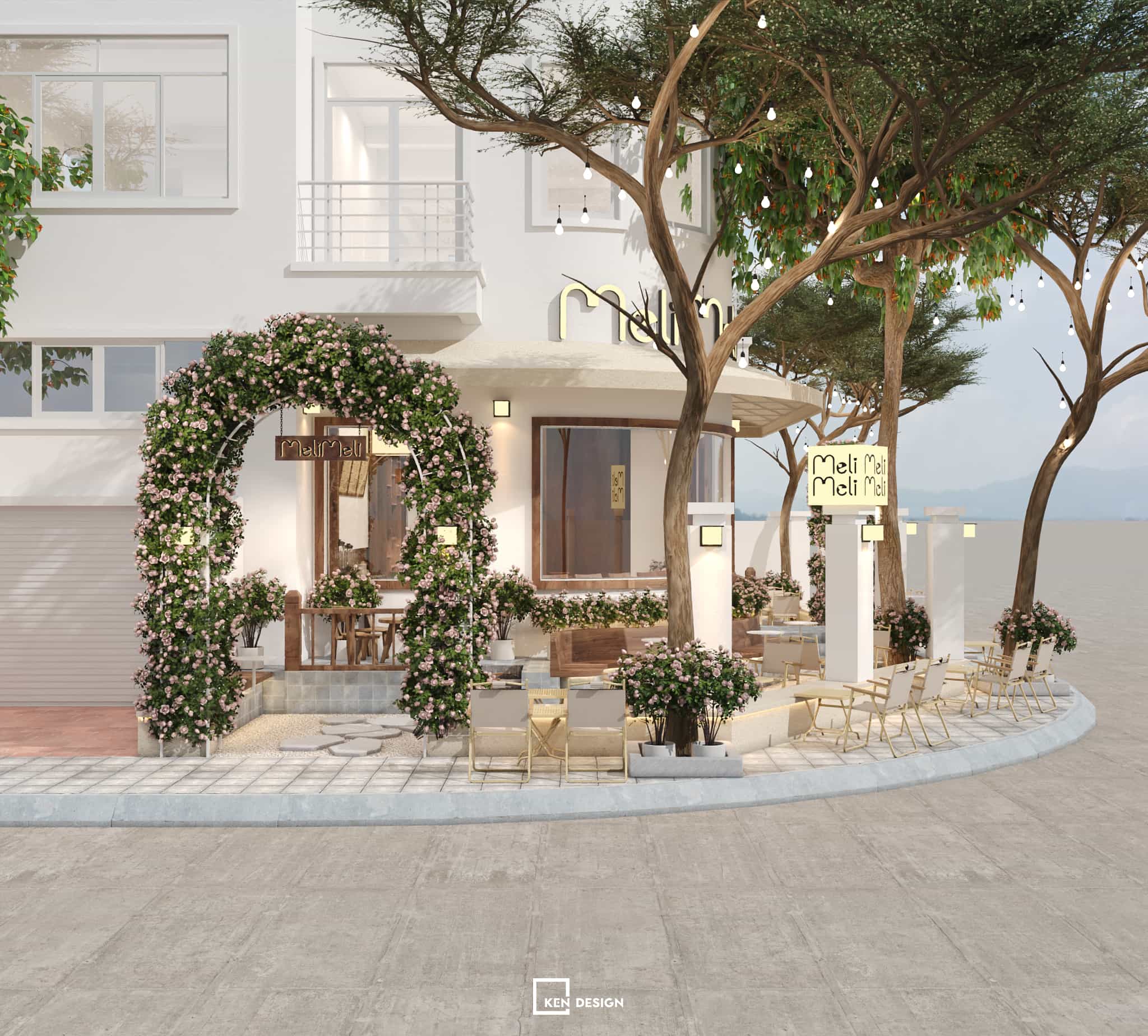 thiết kế quán cafe MeliMeli